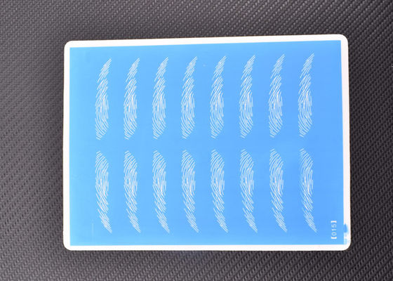 5 Designs Silicon 3D Blue Rubber Permanent Makeup Practice Skin For Eyebrows Tattoo