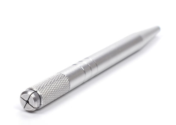 Silver Makeup Manual Pen for Microblading Tattoo Eyebrow Permanent Make Up Light Weight Design