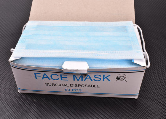 Hygienic Surgical Non Woven 3 Ply Disposable Face Mask Pleated Mask With Ear Loop