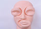 Silicon 3D Practice Tattoo Makeup Mannequin Head Eyes And Lips Inserted Rubber Tattoo Practice Skin 